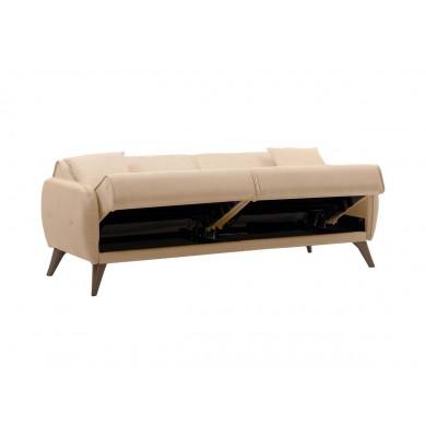 Canapé droit Bonny Beige  BONNYTBEIBOC