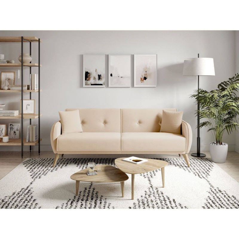 Canapé droit Bonny Beige  BONNYTBEIBOC
