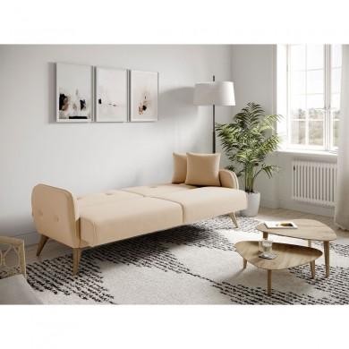 Canapé droit Bonny Beige  BONNYTBEIBOC