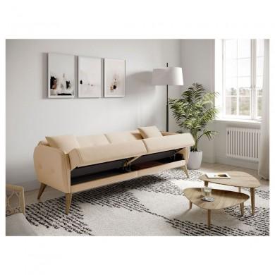 Canapé droit Bonny Beige  BONNYTBEIBOC