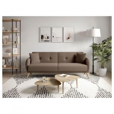 Canapé droit Bonny Taupe SA_BONNYTTAUBOC BONNYTTAUBOC Canapé droit Bonny Taupe BONNYTTAUBOC