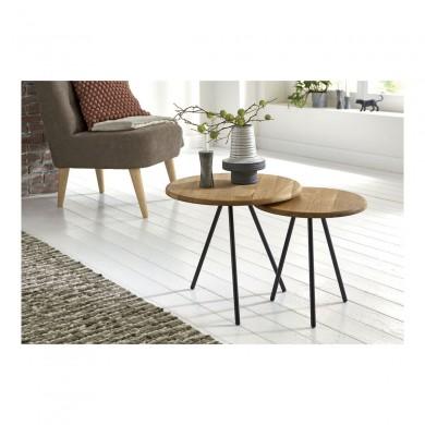 Table basse industrielle Bastid Bois 50cm  BASTIDTAB50