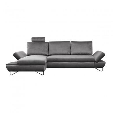 Canapé d'angle Stela Gris Gauche SA_ODDATGRFG ODDATGRFG Canapé d'angle Stela Gris Gauche ODDATGRFG