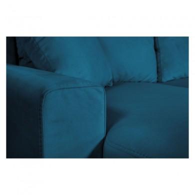 Canapé d'angle réversible Artik Bleu Pétrole  ARTIKVBLEP