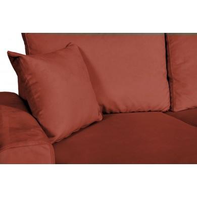 Canapé d'angle réversible Artik Rouge Brique  ARTIKVBRI