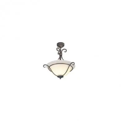 Plafonnier Torchiere H 45cm 1x100W Noir Doré ELSTEAD LIGHTING tchsfblkgld