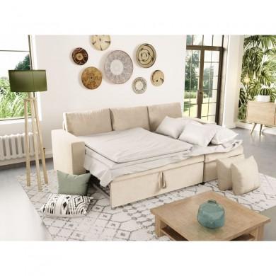 Canapé d'angle Maria Beige 223cm  L200VBEI