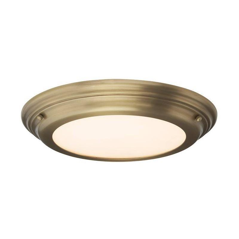 Plafonnier Interieur Welland Laiton Vieilli 1x25W LED ELS_wellandfab WELLAND-F AB Plafonnier Interieur Welland Laiton Vieilli 1x25W LED ELSTEAD LIGHTING WELLAND-F AB