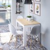 Table à manger Fotab Blanc Chêne 109cm  FOTAB4583A