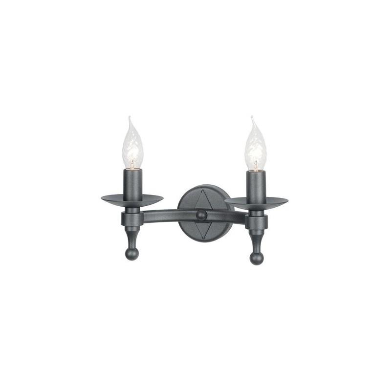 Applique Murale Warwick 2x60W Gris anthracite ELSTEAD LIGHTING wr2gr