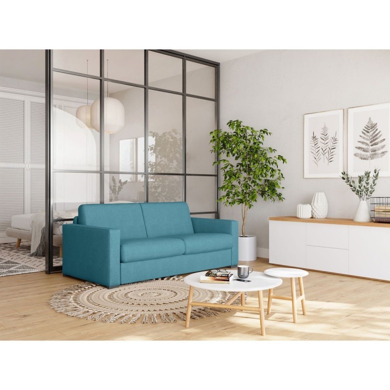 Canapé convertible Dylan Premium Bleu Canard 198cm  DYLAN14018BLC
