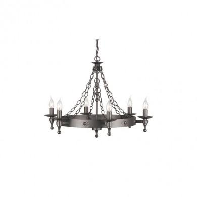 Lustre Warwick 6x60W Noir ELSTEAD LIGHTING wr6gr