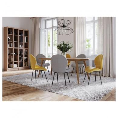 Lot de 2 Chaises A8116 Jaune SA_A8116TJAU A8116TJAU Lot de 2 Chaises A8116 Jaune A8116TJAU