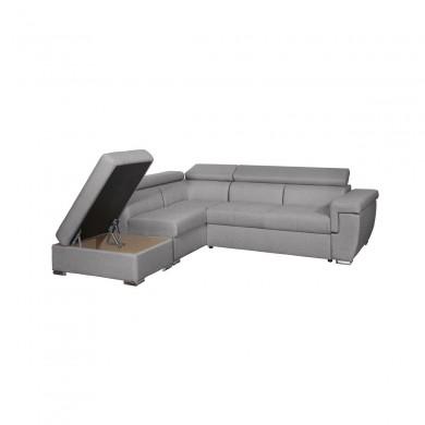 Canapé d'angle Ivy Gris Clair Gauche  IVYTGRCG