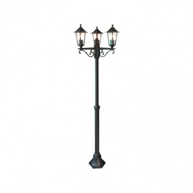 Lampadaire extérieur CROWN noir 3x60W BRI_40288_06 40288/06 Lampadaire extérieur CROWN noir 3x60W BRILLIANT 40288/06