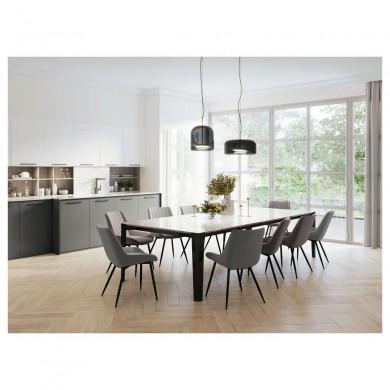 Lot de 2 Chaises A8114 Gris  A8114TGR