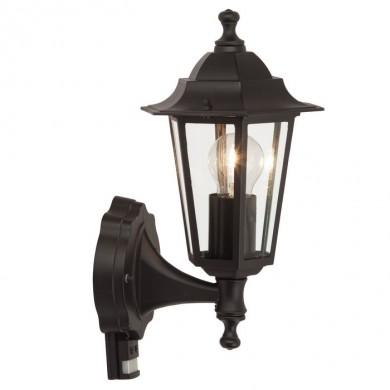 Applique extérieur CROWN noir 1x60W capteur IR BRI_40297_06 40297/06 Applique extérieur CROWN noir 1x60W capteur IR BRILLIANT 40297/06