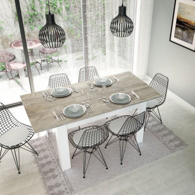 Table à manger Fotab Blanc Bois Blanchi  FOTABC4586A