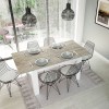 Table à manger Fotab Blanc Bois Blanchi  FOTABC4586A