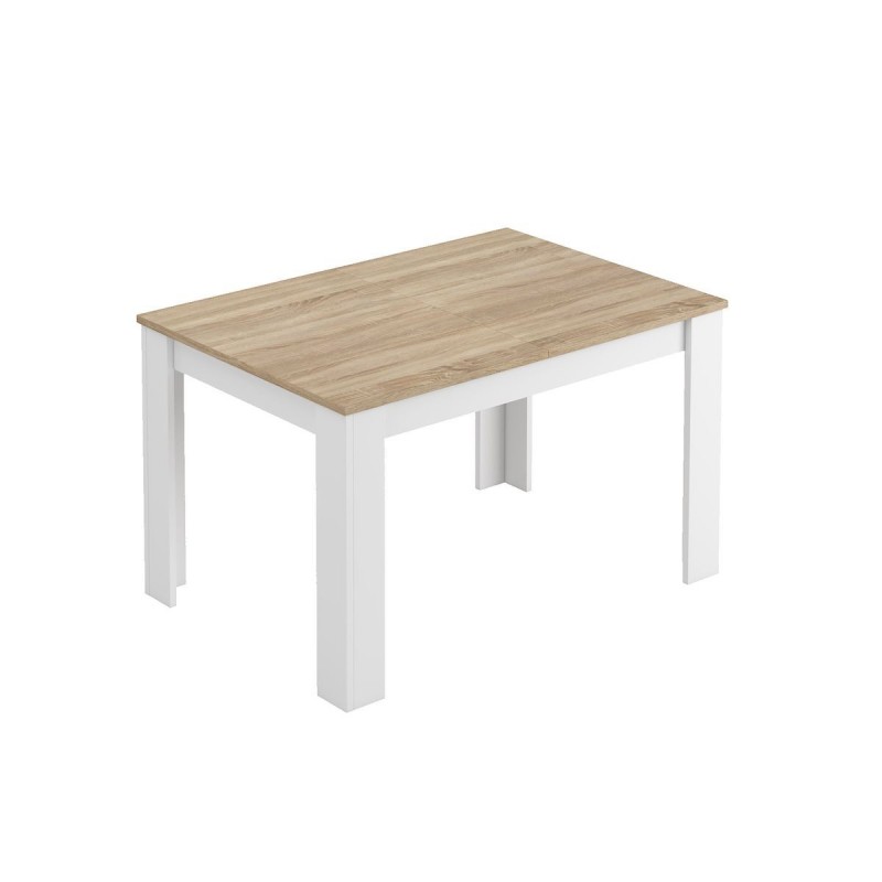 Table à manger Fotab Blanc Chêne 140/190cm  FOTABF4586A
