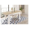 Table à manger Fotab Blanc Chêne 140/190cm  FOTABF4586A