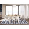 Table à manger Fotab Blanc Chêne 140/190cm  FOTABF4586A