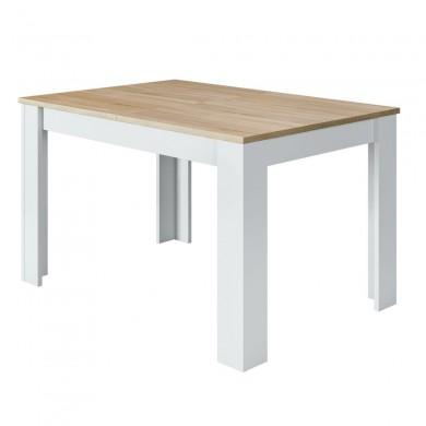 Table à manger Fotab Blanc Chêne 140/190cm  FOTABF4586A