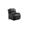 Fauteuil de relaxation 9121Ee Noir  9121EELPUNO1