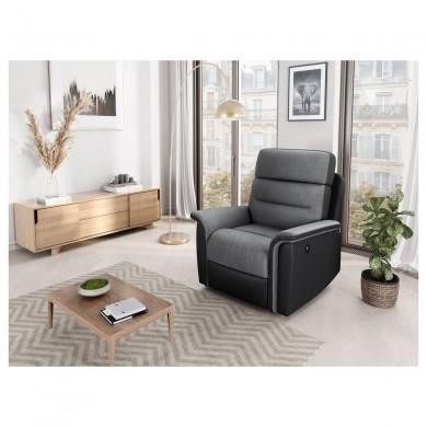 Fauteuil de relaxation 9222 Gris Noir Electrique SA_9222EPUNOMFGR1 9222EPUNOMFGR1 Fauteuil de relaxation 9222 Gris Noir Electrique 9222EPUNOMFGR1