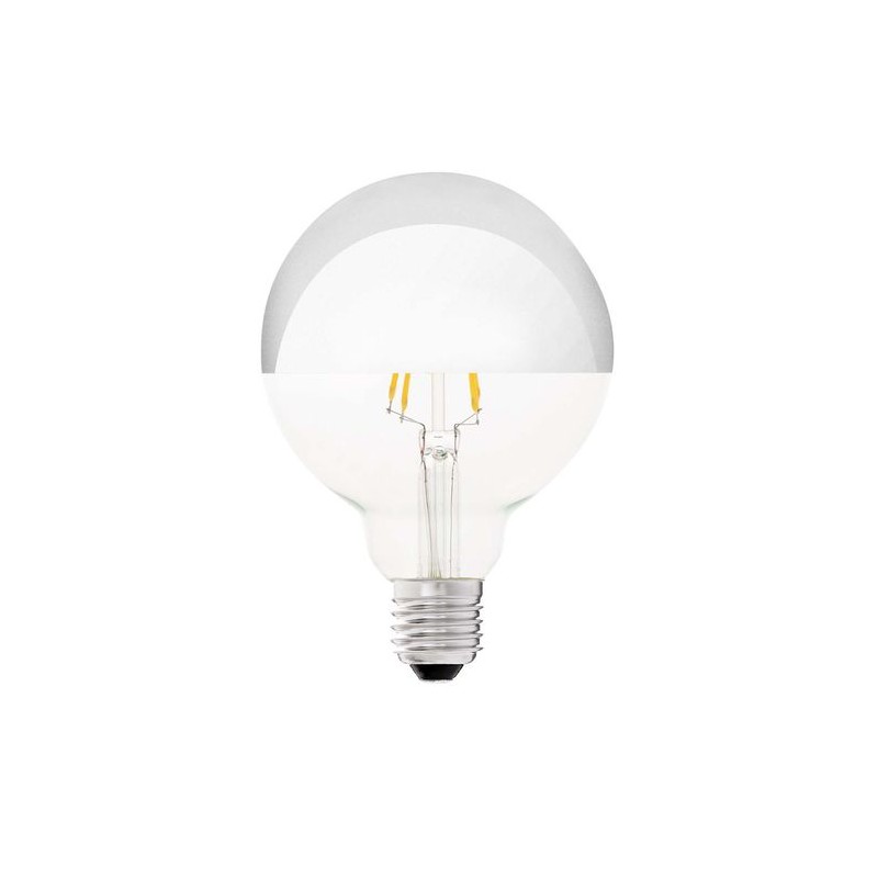 GLOBE - Ampoule LED décorative D9,5cm culot E27 - ambrée