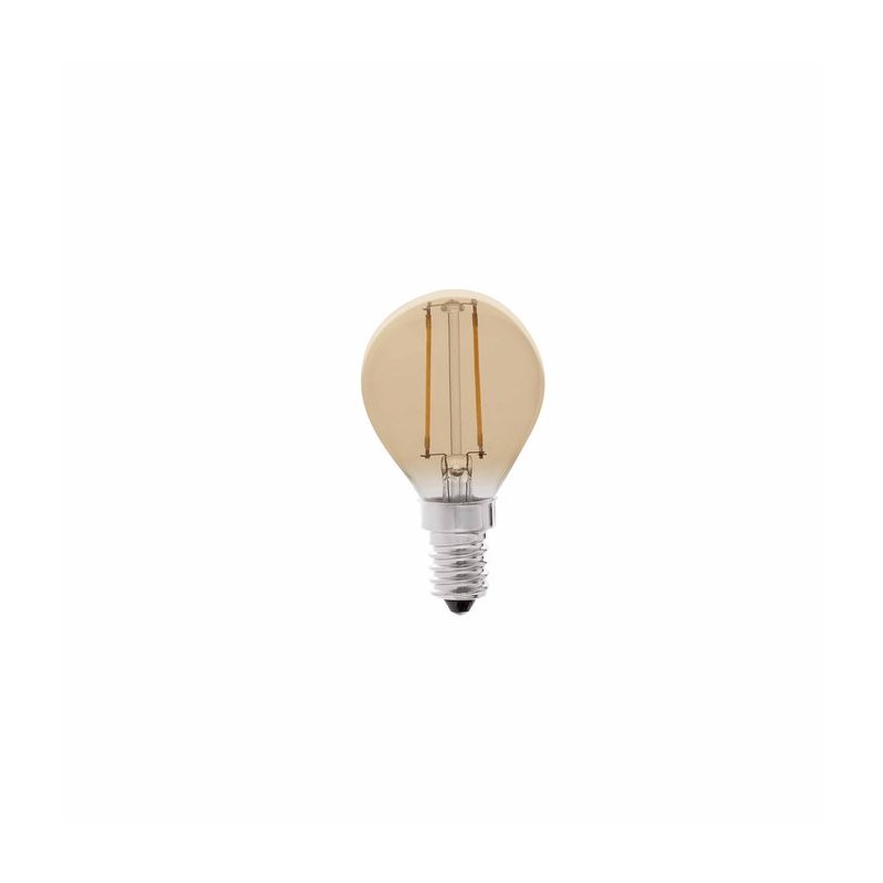 Ampoule G45 E14 Led 2W A Filament ambre 2200K FARO 17413