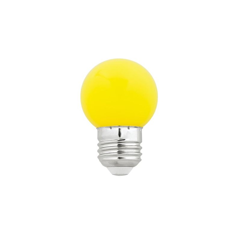 Ampoule G45 Jaune E27 1W Led FARO 17475