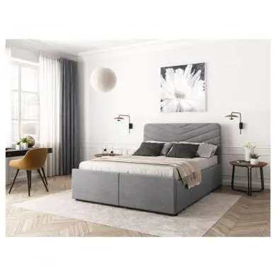Cadre de lit 1492D Gris 172cm  1492DGTGR160