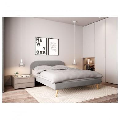 Cadre de lit 1202 Gris Clair 173cm  1202GRC160