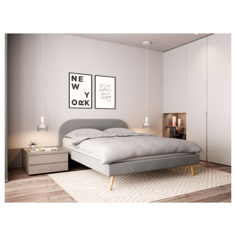 Cadre de lit 1202 Gris Clair 173cm  1202GRC160