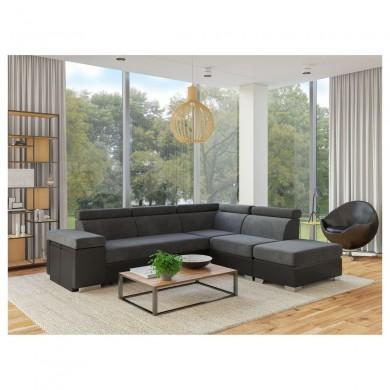 Canapé d'angle Sofia Gris Noir Droit avec 2 poufs SA_SOFIAPUNRTGRFAD SOFIAPUNRTGRFAD Canapé d'angle Sofia Gris Noir Droit avec 2 poufs SOFIAPUNRTGRFAD