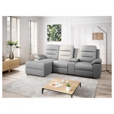 Canapé d'angle Zenka Gris Clair Gauche SA_ZENKATGRCAG ZENKATGRCAG Canapé d'angle Zenka Gris Clair Gauche ZENKATGRCAG