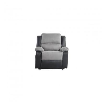 Fauteuil de relaxation 9121Ee Gris Noir  9121EELPUNOMFGR1