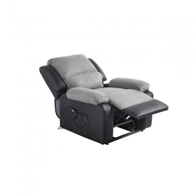 Fauteuil de relaxation 9121Ee Gris Noir  9121EELPUNOMFGR1