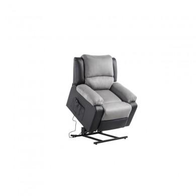 Fauteuil de relaxation 9121Ee Gris Noir  9121EELPUNOMFGR1