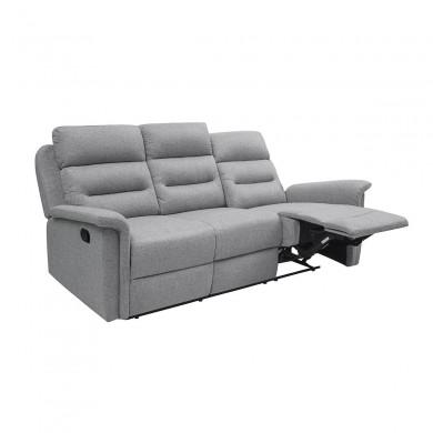 Canapé de relaxation 9222 Gris Clair 191cm  9222TGRC3