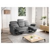 Canapé de relaxation 9222 Gris Clair 191cm  9222TGRC3