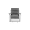 Fauteuil de relaxation 9222 Gris Blanc Manuel  9222MFGRPUBL1