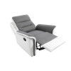 Fauteuil de relaxation 9222 Gris Blanc Manuel  9222MFGRPUBL1