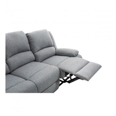 Canapé de relaxation Koop Gris Clair 193cm  9121ETGRC3