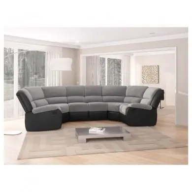 Canapé panoramique 9121U Gris Noir  9121UPUNRMFGRC