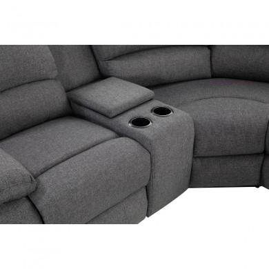 Canapé d'angle 9121L Gris Foncé Gauche  9121LSTGRF