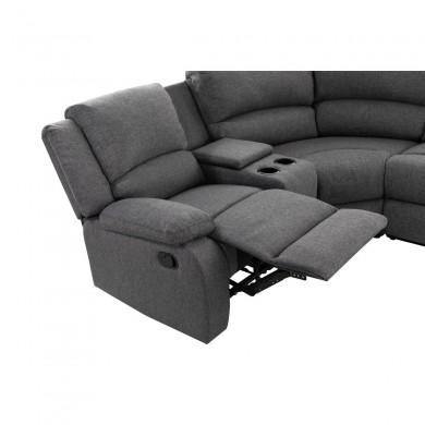 Canapé d'angle 9121L Gris Foncé Gauche  9121LSTGRF