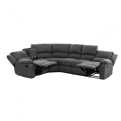 Canapé d'angle 9121L Gris Foncé Gauche  9121LSTGRF