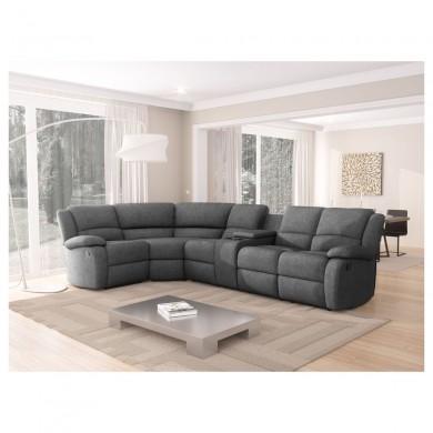 Canapé d'angle 9121L Gris Foncé Gauche  9121LSTGRF